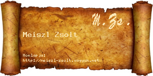 Meiszl Zsolt névjegykártya